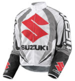Icon Suzuki Motorcycle Gray And Black Textile Jacket