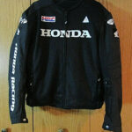 Joe Rocket Honda Motorcycle Racing Black Textile Jacket