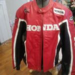Joe Rocket Honda Motorcycle Red Racing Leather Jacket