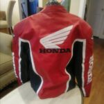 Joe Rocket Honda Motorcycle Red Racing Leather Jacket - Image 2