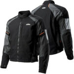 KTM Black And Gray Motorcycle Racing Textile Jacket - Image 3