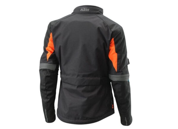 KTM Motorcycle Black And Blue Racing Textile Jacket - Image 2
