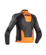 KTM Motorcycle Black And Orange Racing Leather Jacket - Image 2