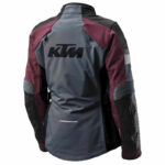 KTM Motorcycle Gray And Maroon Textile Jacket - Image 2