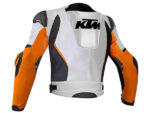 KTM Racing White And Black Motorcycle Jacket - Image 2