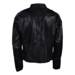 MV Agusta Corse Motorcycle Racing Black Leather Jacket - Image 2