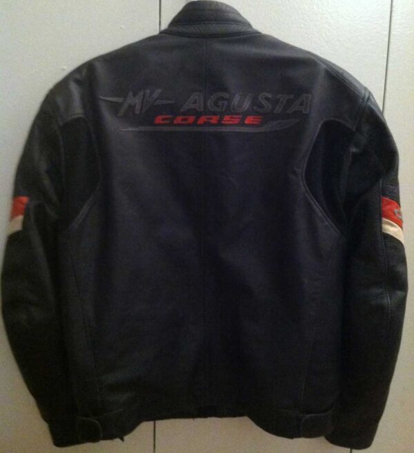 MV Agusta Corse Motorcycle Racing Leather Jacket - Image 2