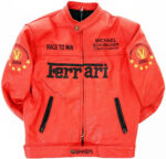 Michael Schuhmacher Ferrari Motorcycle Leather Jacket