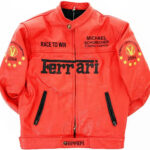 Michael Schuhmacher Ferrari Motorcycle Leather Jacket
