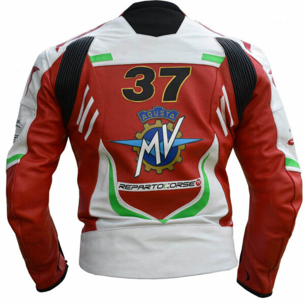 Motul MV Agusta Corse Motorcycle Racing Leather Jacket - Image 2