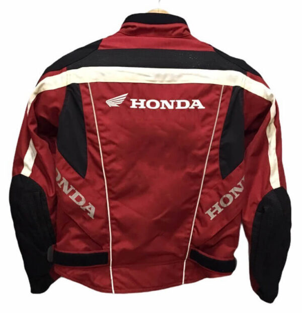 Red Honda Motorcycle Racing Textile Jacket - Image 4