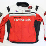 Red White Honda Motorcycle Racing Textile Jacket