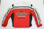 Red White Honda Motorcycle Racing Textile Jacket - Image 2