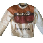 Repsol Honda Motorcycle Leather Jacket