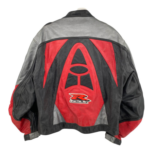Suzuki GSXR Elite Motorcycle Racing Leather Jacket - Image 2