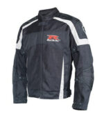Suzuki GSXR Motorcycle Black And Gray Textile Jacket