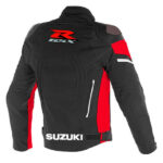 Suzuki GSXR Motorcycle Racing Black Textile Jacket - Image 2