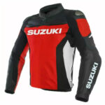 Suzuki GSXR Motorcycle Sports Leather Jacket