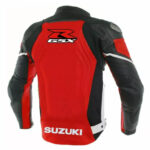 Suzuki GSXR Motorcycle Sports Leather Jacket - Image 2
