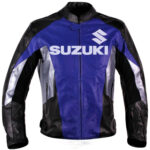 Suzuki Hayabusa Motorcycle Racing Leather Jacket