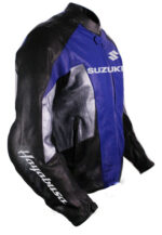 Suzuki Hayabusa Motorcycle Racing Leather Jacket - Image 2
