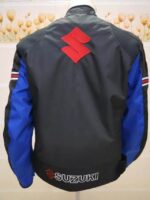 Suzuki Motorcycle Black And Blue Textile Jacket - Image 2
