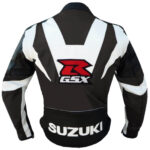 Suzuki Motorcycle Black And Brown Leather Jacket - Image 4