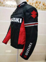 Suzuki Motorcycle Black And Red Textile Jacket - Image 2