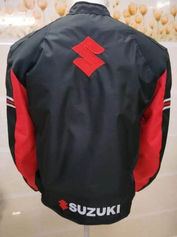 Suzuki Motorcycle Black And Red Textile Jacket - Image 3