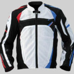 Suzuki Motorcycle Black And White Textile Jacket