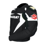 Suzuki Motorcycle Black Racing Leather Jacket - Image 3