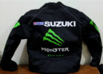 Suzuki Motorcycle Monster Energy Leather Jacket - Image 2