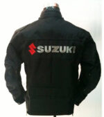 Suzuki Motorcycle Racing Black Textile Jacket - Image 2