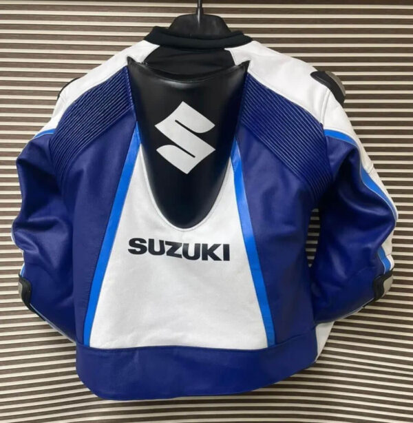 Suzuki Motorcycle Racing Leather Jacket - Image 2