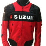 Suzuki Motorcycle Red And Black Textile Jacket