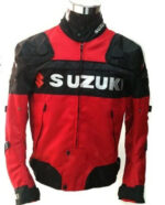 Suzuki Motorcycle Red And Black Textile Jacket