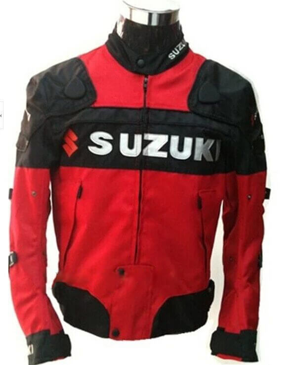 Suzuki-Motorcycle-Red-And-Black-Textile-Jacket-1.jpg Suzuki Motorcycle Red And Black Textile Jacket - Image 1
