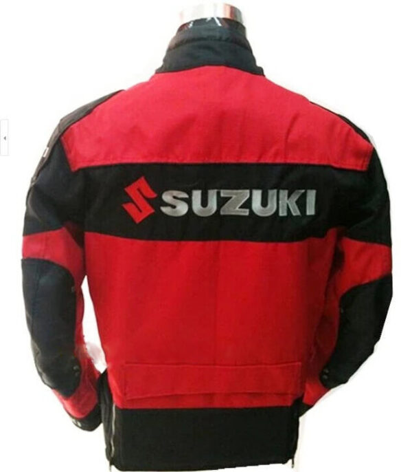 Suzuki Motorcycle Red And Black Textile Jacket - Image 2