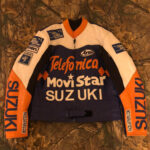 Telefonica Suzuki Movistar Motorcycle Leather Jacket