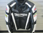 Triumph Black And White Motorcycle Racing Jacket