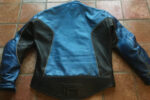 Triumph Motorcycle Black And Blue Leather Jacket - Image 2