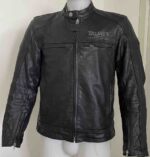 Triumph Motorcycle Black Racing Leather Jacket