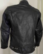 Triumph Motorcycle Black Racing Leather Jacket - Image 3