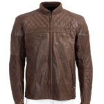 Triumph Motorcycle Brown Leather Jacket
