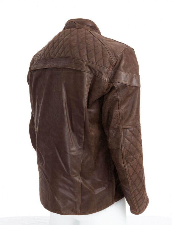 Triumph Motorcycle Brown Leather Jacket - Image 5
