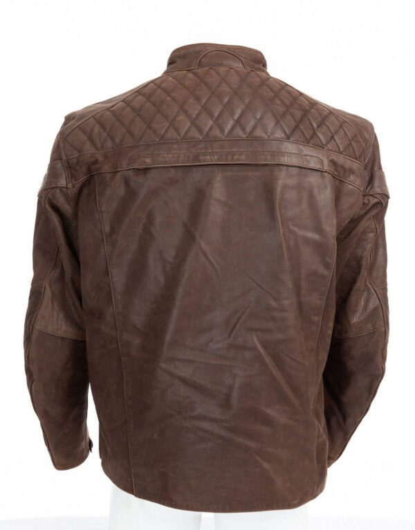 Triumph Motorcycle Brown Leather Jacket - Image 6