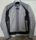 Triumph Motorcycle Racing Black And Gray Textile Jacket - Image 2