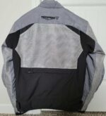 Triumph Motorcycle Racing Black And Gray Textile Jacket