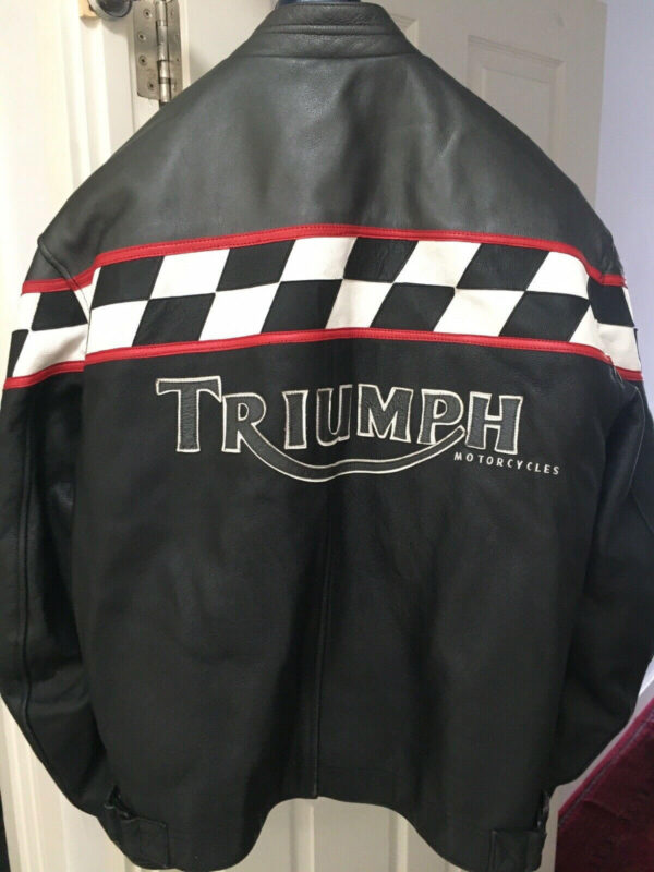 Triumph Motorcycle Racing Leather Jacket - Image 2