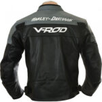 V Rod Harley Davidson Motorcycle Racing Leather Jacket - Image 2